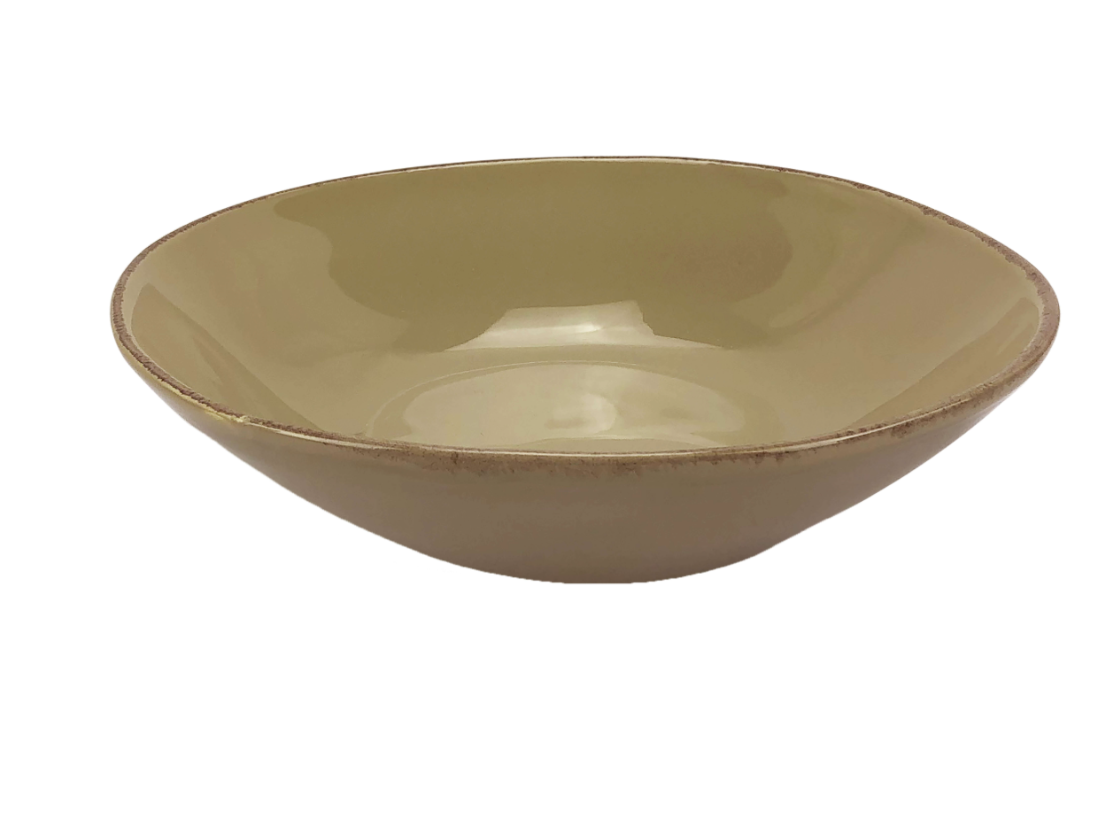 ARCUCCI MATERIA SINGLE-COLOUR SALAD BOWL - Mud